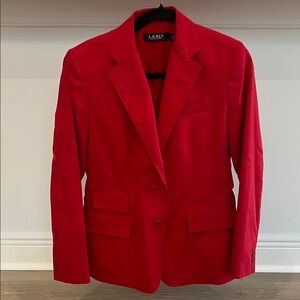 Lauren by Ralph Lauren size 2 Red Blazer